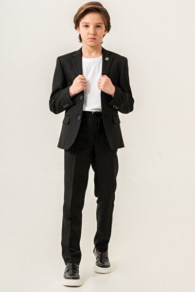 carino's kids Boy's Suit with Linen Jacket