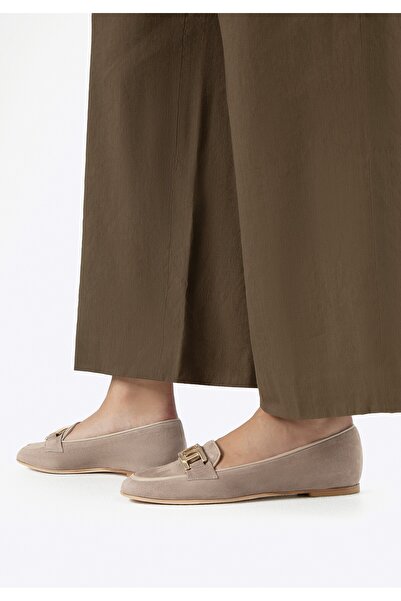 Wittchen Women's Leather Flat Loafers Beige Leather