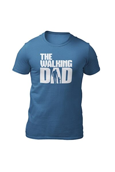 Tricou Destept Tricou personalizat „Tatăl umblător”, albastru, 2XL