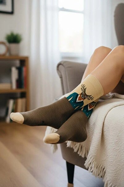 CANMODA Чорапи с еленски мотив (подходящи за размери 36-44)