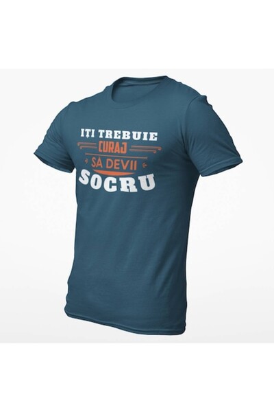 Tricou Destept Tricou personalizat „Socru”, albastru, M