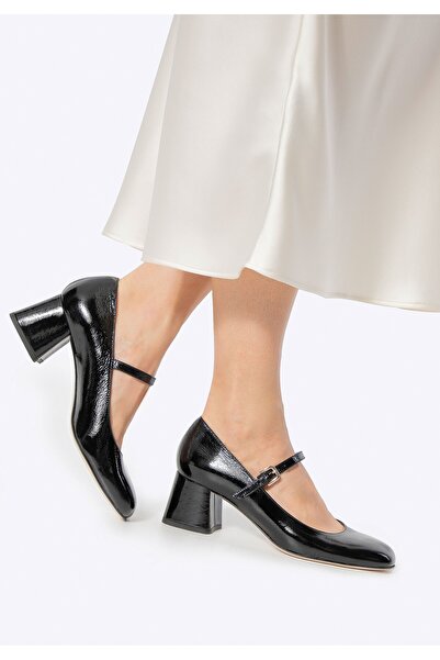 Wittchen Women's Leather Pumps with Strap Black Leather