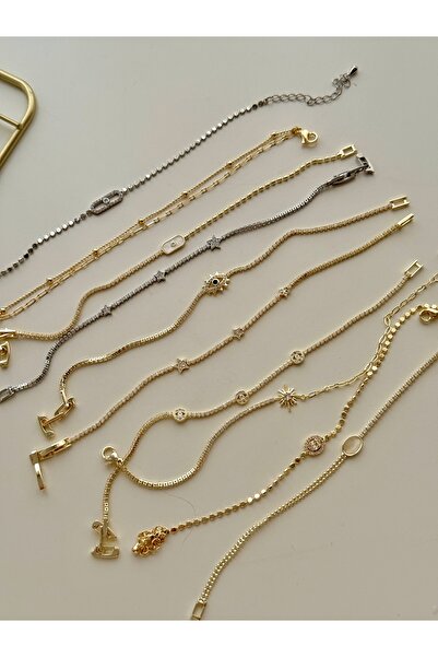 YOUES JEWELRY ÇELİK MİNİMAL SU YOLU GOLD KADIN BİLEKLİK