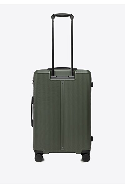 Wittchen Valiză medie bărbătească din ABS cu dungi fine kaki