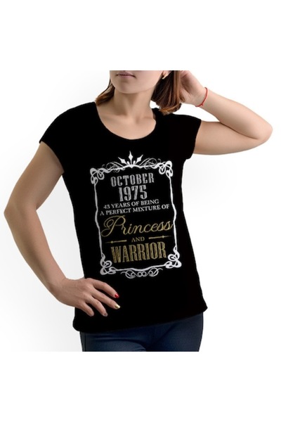 Tricou Destept Tricou personalizat „Prințesă și Războinică”, Negru, Mărimea L