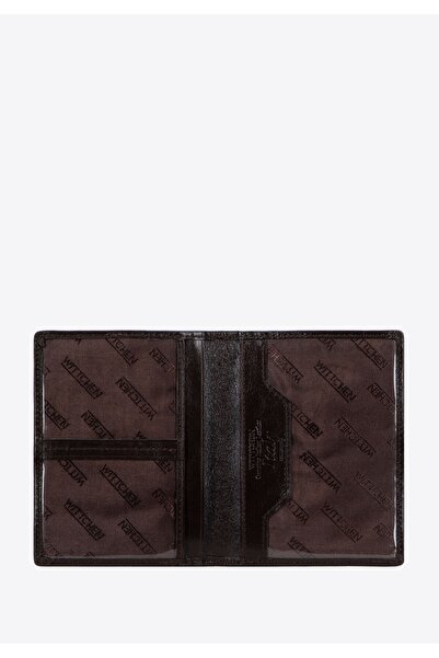 Wittchen Geantă verticală pentru documente din piele pentru bărbați, maro înc...