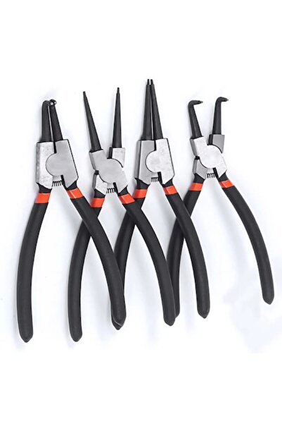 varioshop 4-piece circlip pliers set, internal & external, steel, non-slip handles