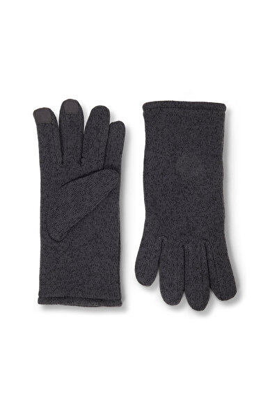 Tchibo Knitted Fleece Gloves, Anthracite