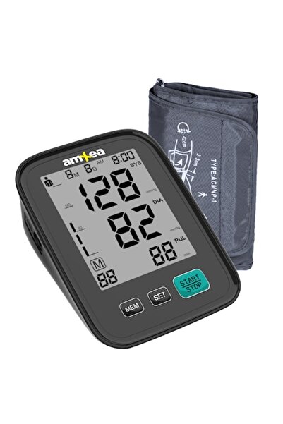 amXea Tensiometru de brat electric BM80N Negru, 180 memorii, sistolic/diastol...