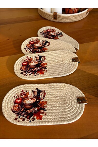 Nev Design 4-Piece Coasters, Dft Printing, Mini Supla, American Service