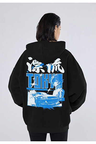 C&C OKULCUNUZ سترة توكيو دريفت كانجي ذات القلنسوة السميكة من الصوف الشتوي مطب...