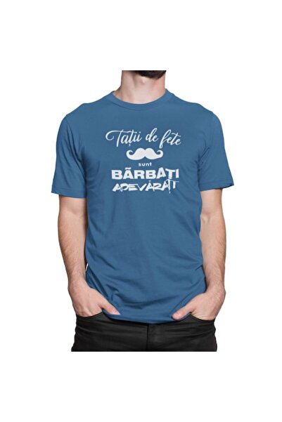 Tricou Destept Tricou personalizat Tatii de fete, albastru, XL