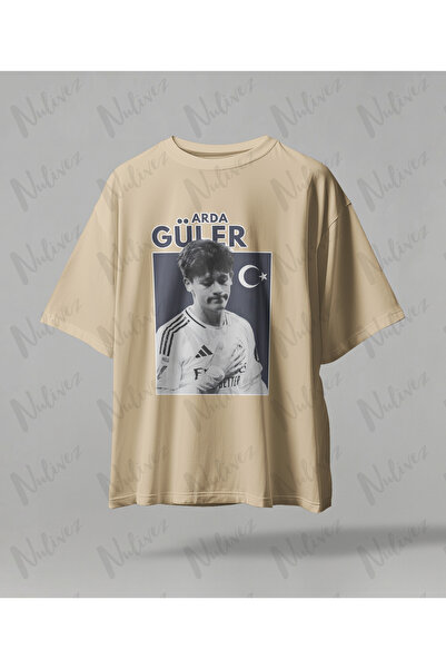 Nulivez Arda Güler Design Printed High Quality Compact Unisex Oversized T-Shirt