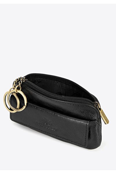 Wittchen Men's Leather Key Case with Logo Black Leather