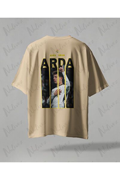 Nulivez Arda Güler Design Back Printed High Quality Compact Unisex Oversized T-Shirt