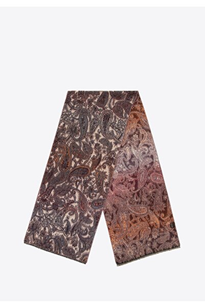 Wittchen Șal de femeie cu motiv oriental, maro și bej, poliester maro și bej