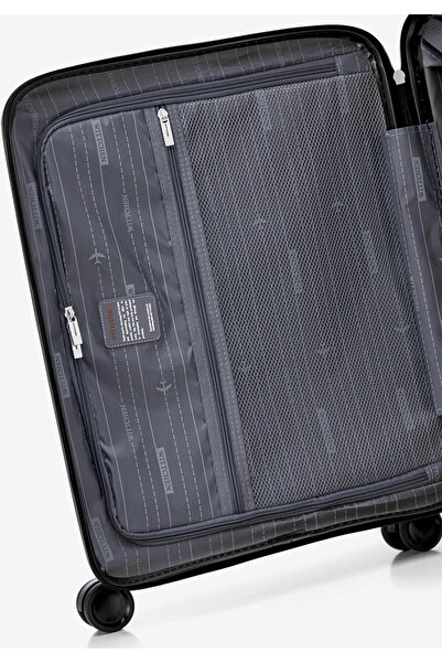 Wittchen Valiză mică pentru bărbat din polipropilenă cu cercuri, neagră, polipropilenă neagră