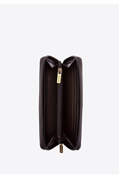 Wittchen Women's patent leather wallet with zipper, red, black, patent leather