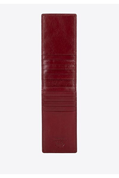 Wittchen Woman Leather Credit Card Holder Vertical Red Leather