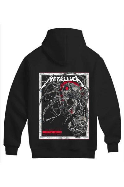 MAGORS METALLICA HAYRANLARI İÇİN ÖZEL TASARIM UNISEX KAPÜŞONLU PAMUKLU SWEATS...