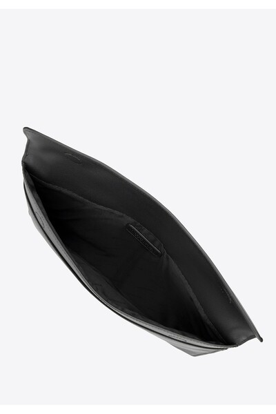 Wittchen Husă pentru laptop bărbătească de 13" din imitație de piele, neagră