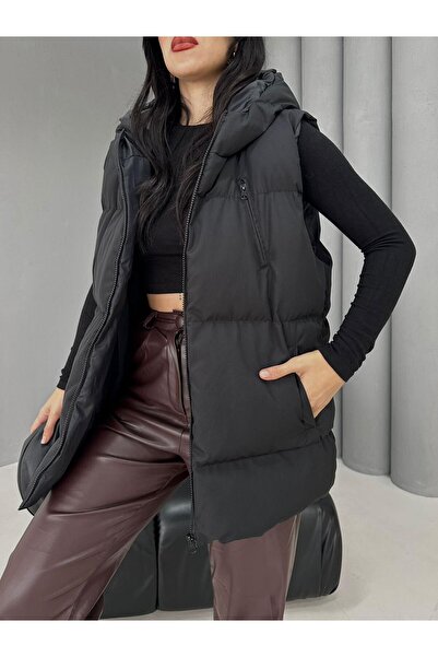 Moda Tendora Women's Hooded Puffer Vest