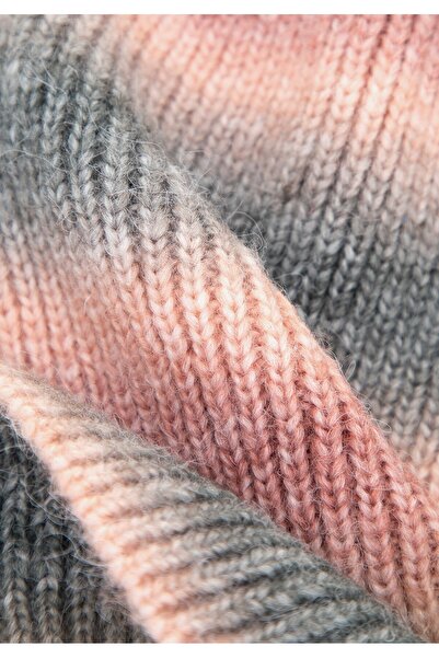 Wittchen Women's Winter Hat in Ombre Pink and Green Acrylic