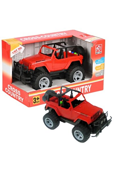 MAKSIK off-road toy car with sound and lights, red/yellow, 19.5x12.5x11 cm, for children 3+