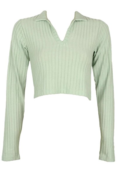 Jennyfer Blouse Isabel Light Green - S, green, 96% polyester, 4% elastane