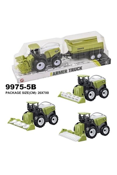 MAKSIK Set vehicule de construcții, Maksik, tractor agricol 9975-5B, multicolor