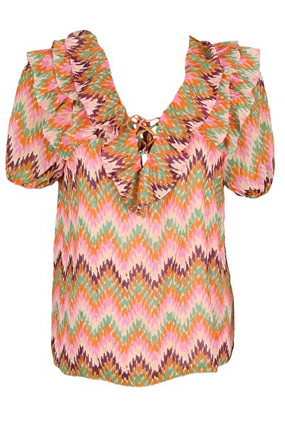 Naf Naf Britney Colors Blouse - XL, colors, 100% polyester