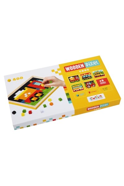 CUBIKA Joc din lemn - Mozaic - Pixel Cars