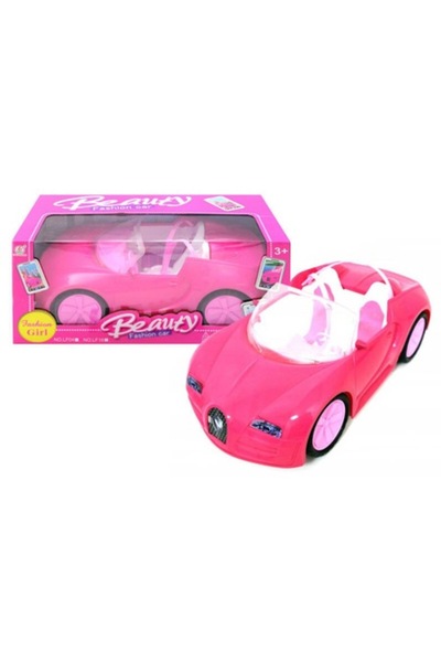 MAKSIK Mașinuță de jucărie decapotabilă roz pentru copii, plastic, 3+ ani
