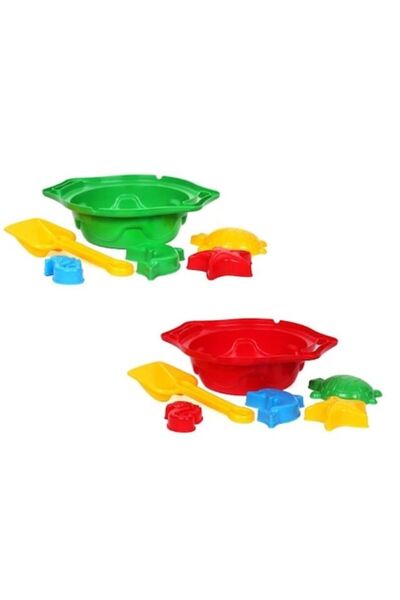 Technok Set de joacă cu nisip, 4 matrițe, culori asortate