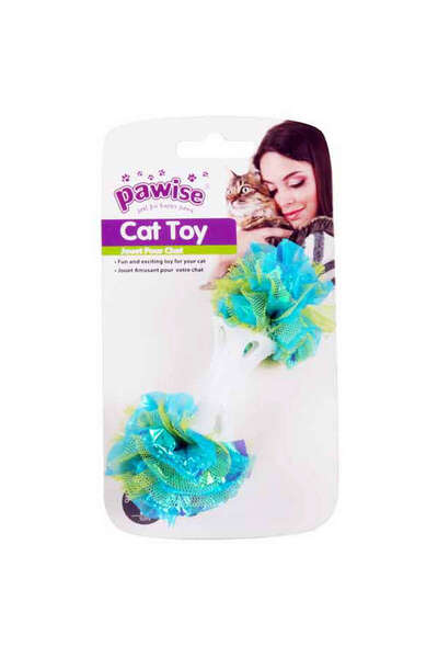 Pawise Cat Dumbbell Flower Cat Toy Colorful