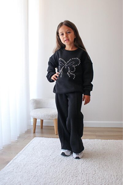 öykümgaleria Set de iarnă pentru fete, cu 3 fire, cu căptușeală din fleece piese