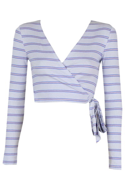 Jennyfer Blouse Tina Light Blue - XS, Blue, 100% cotton