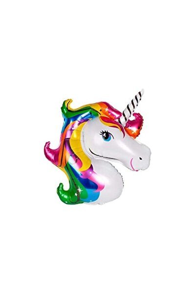 Doty Balon de petrecere din folie cu corn curcubeu, model unicorn, multicolor...