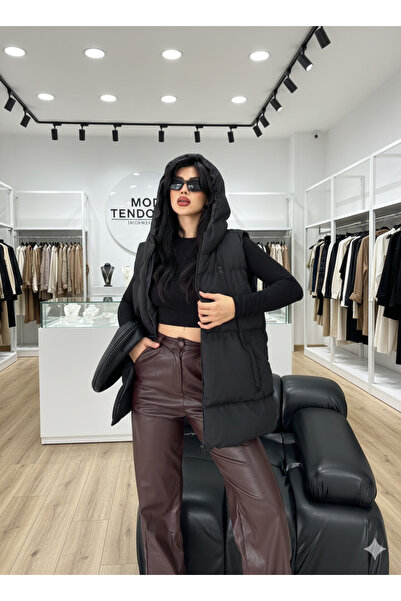 Moda Tendora Women's Hooded Puffer Vest