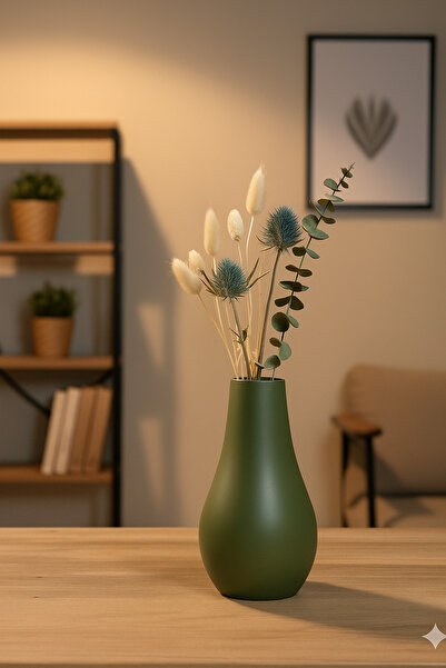 TACTIC Декоративна сучасна ваза з каменю - невелика розмір Шикарна настільна ...