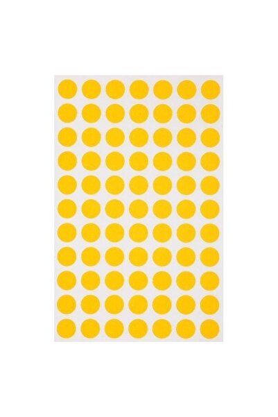 AGIPA Etichete rotunde autoadezive 111834, 77/A6, 8 mm, permanente, galbene, ...