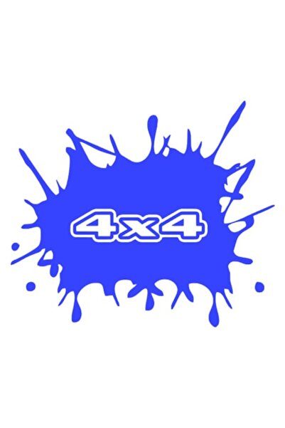 Oracal Sticker pata 4x4, albastru, 20cm