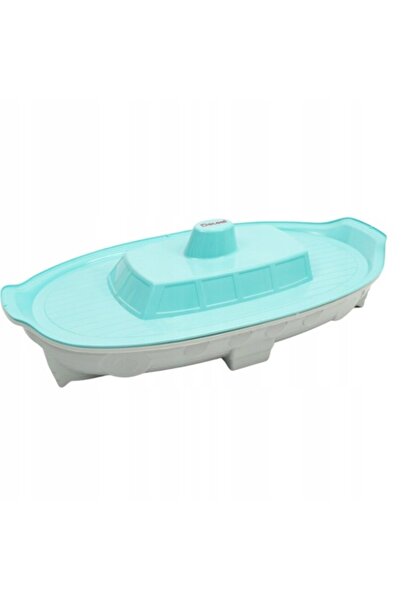 Doloni Cutie cu nisip pentru copii, Doloni, design de navă, gri/albastru