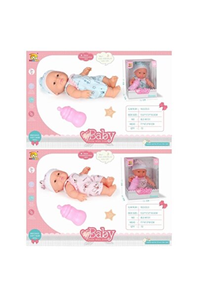 MAKSIK Set pentru păpuși, 30 cm, cu biberon roz, pentru copii de peste 3 ani