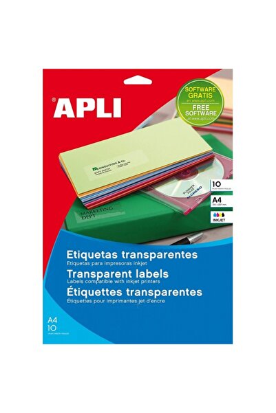 AGIPA etichete adezive 10053, A4 (210x297 mm), permanente, colțuri drepte, tr...