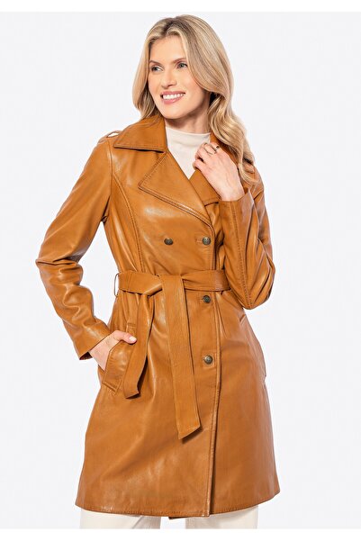 Wittchen Women's Sheepskin Coat Caramel Caramel Leather