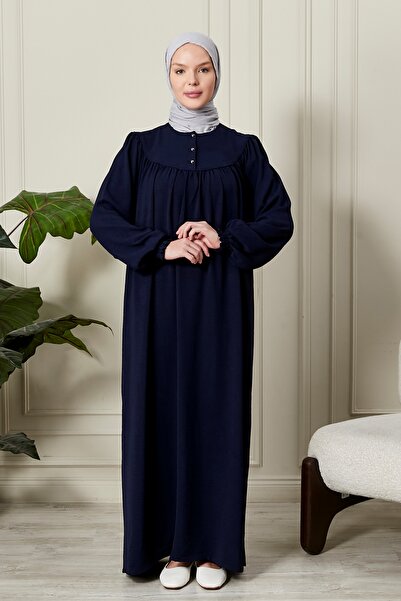 fistan Floral Print Round Robe Mother Hijab Dress