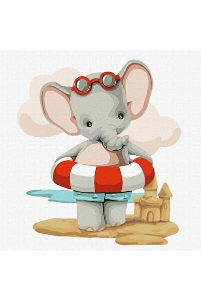 ideyka Paint by numbers set, Ideyka, Favorite Summer Pattern, 30 x 30cm, Mult...