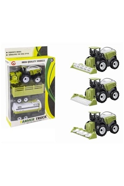 MAKSIK set vehicule de construcții - tractor agricol 20,5x7x30 cm (3+ ani)