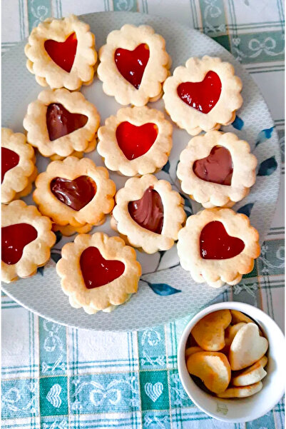 EREM STORE 3D Kalpli Kurabiye Kalıbı / Aşk Temalı Kurabiye Kalıbı / 8cm